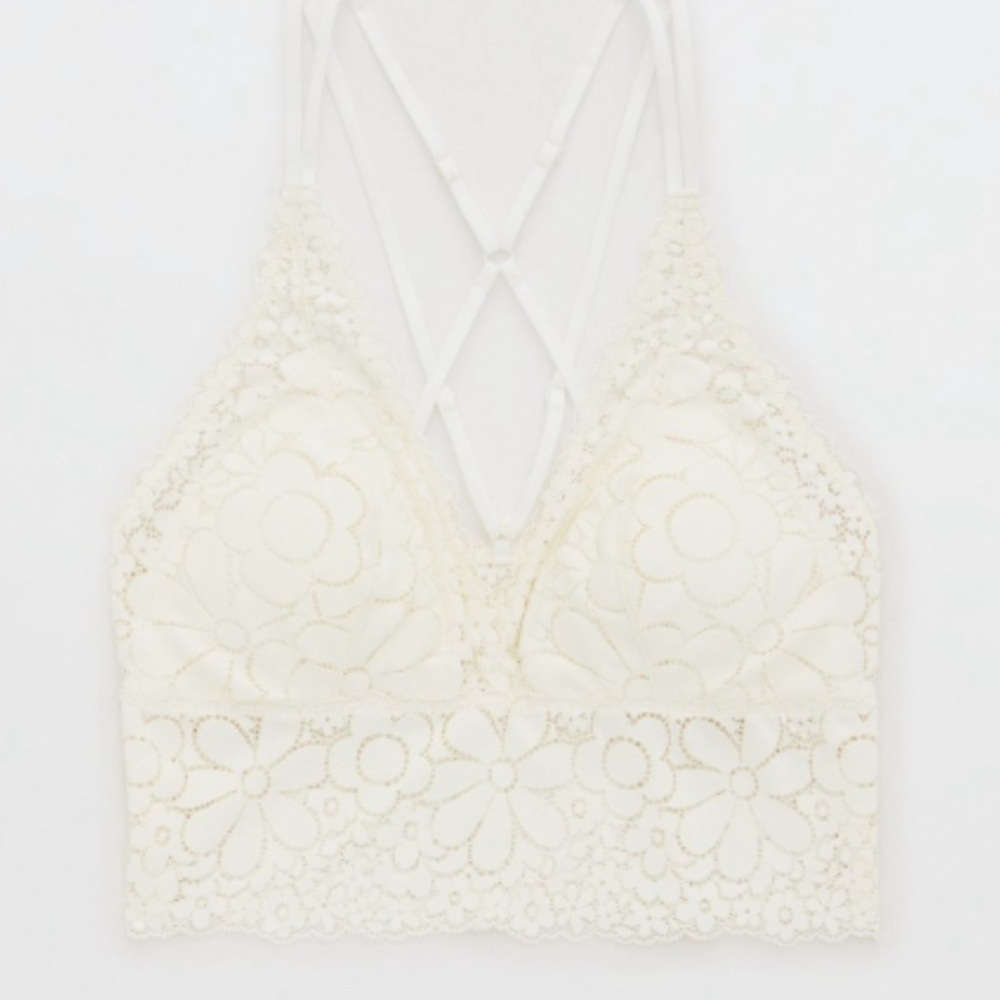 AERIE CANDY LACE PADDED BRALETTE